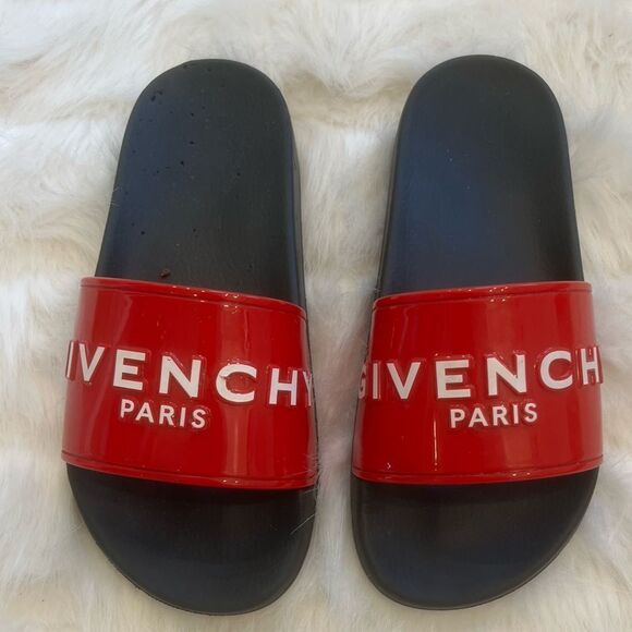 Givenchy Glossy Logo Pool Slide Sandals (37) - Picture 5 of 10